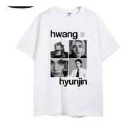 100% Cotton hwang hyunjin Huang hyunjin Short-Sleeved t-Shirt Korean Version tee Men Women Summer