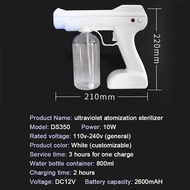 ✜✱【Ready Stock】Handheld Wireless  Fogging Spray Gun 800ML Wireless Rechargeable Disinfection Sprayer Nano Blue Ray