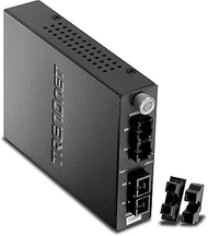 TRENDnet 100Base-FX Multi-Mode to Single Mode SC-Type Fiber Converter (15Km / 9.3 Miles), TFC-15MS10