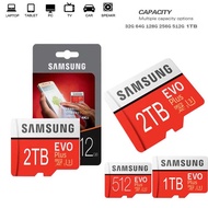 high speed EVO Plus SD Card 2tb 1tb 128gb 64gb 512gb 256gb Micro SD Pro Flash Memory Card SD Memory 