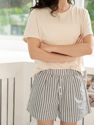 Quần shorts boxer thô cotton đính cúc hoa - Boxer Shorts - ufo.thebasic