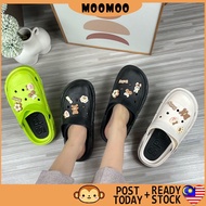 READY STOCK MOOMOO Women's DIY Sandal Women Shoes Kasut Wanita Rubber Shoes