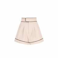 COPPER.BKK Latte Shorts กางเกงขาสั้น ทรงเอวสูง ขอบยื่น