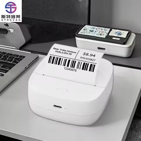 Portable Thermal Mini Pocket Printer 203dpi Resolution Label Paper Mobile for Bluetooth Printer Impr