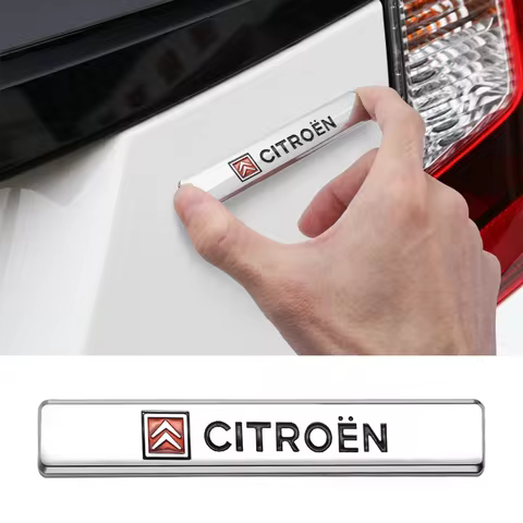 Car Metal Chrome Decoration Decals 3D Logo Stickers For Citroen C3 C5 Aircross C5X C4 Cactus Picasso