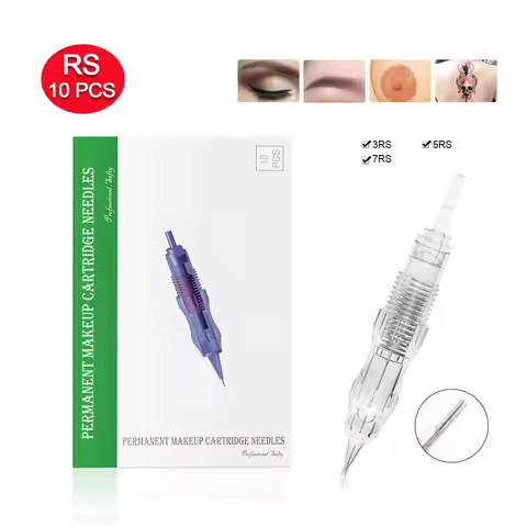 10pcs Cartridge Needle 3RS 5RS 7RS Permanent makeup Needles Disposable for Eyebrow lip Makeup Pen Ta
