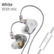 KZ ZAS 16 Unit Hybrid In-ear Earphones 7BA 1DD PCB Crossover Board Metal HIFI Headset Music Sport Wi