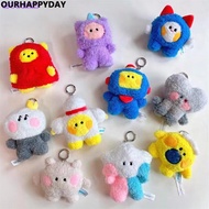 Kpop Idol TREASURE Cute Cartoon Characters TRUZ Minini Plush Toy Kawaii Animal Stuffed Doll Backpack Pendant