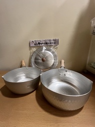 日本製 20cm及22cm 鋁製雪平鍋