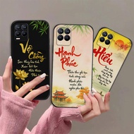Realme 8 / 8 Pro case with calligraphy meaning peace of mind, fortune, parents