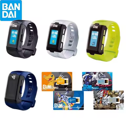 Bandai Genuine Digimon Adventure Life Bracelet PB Limited Agumon Gabumon DIM Card Set Anime Peripher