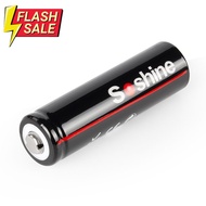 ถ่านชาร์จ Soshine 14500 แท้  Li-Ion Battery 3.7V ความจุแท้เต็ม 900mAh ล็อตใหม่ก้อนสีดำ #ถ่านชาร์จ 18650  #ถ่านชาร์จ usb #ถ่านชาร์จ 3 7v  #ถ่านชาร์จ    #ถ่านชาร์จ aa