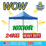 10 x 10 Ft Heavy Duty Night Market Folding Canopy Full Set Camping Tent Khemah Canopy Penuh Khemah P