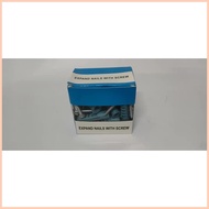 ✢ ▪ ▤ 25 SET/BOX Blue tox with Screw Expansion Screw With Screw Tox Brass Screw Expanded Nail With