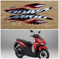 STIKER STRIPING MOTOR VARIO 125 TAHUN 2021 MERAH ADVANCE RED