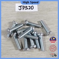NO.8 JP520 SCREW 2.0CM 20MM BUNGA NO. 8 JP520 SKRU SAIZ 8 SKREW SIZE 8 BLOT NUMBER 8 BATANG NUT PENG
