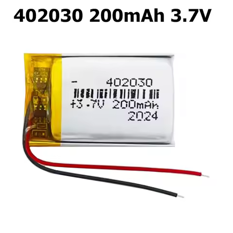 1-10PCS 402030 200mAh Lipo Battery 3.7V Polymer Lithium Ion Batteries Li-po for MP3 Smart Band GPS P