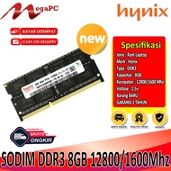 SODIM RAM LAPTOP DDR3 8GB 12800 HYNIX / SAMSUNG