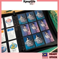 A4 Black Charcoal Case PP Photocard Binder with Zip 9 Pocket 360 pc Card Game Card Yugioh Pokemon Kp