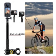 Motorcycle Bicycle Panoramic Monopod Invisible Stand For Gopro 12 11 10 9 Insta360 One X3 X2 DJI Moto Action Camera Accessory