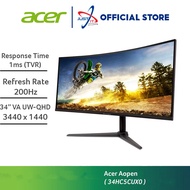ACER AOPEN 34HC5CU X0 / 34HC5CUX0 34" GAMING MONITOR ( 34" VA UW-QHD / 1MS / 200HZ / AMD FREESYNC / 