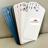 Replacement Glass Back Cover for Phone 12P/12PM Yellow, White, Black, Blue, Beautiful Standard, 100%