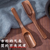 Solid Wood Teaspoon Walnut Teaspoon Tea Shovel Divided into Tea Spoon Digging Tea Scoop Take Small H