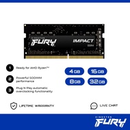 KINGSTON FURY IMPACT 4GB / 8GB / 16GB DDR4 SODIMM LAPTOP RAM
