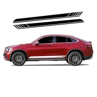 2 Pcs Edition 1 Side Stripes Skirt Sticker For Mercedes Benz GLC Class Coupe C253 X253 GLC200 GLC250