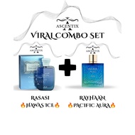 100 VIRAL COMBO SET RASASI HAWAS ICE 100ML EDP & RAYHAAN PACIFIC AURA 100ML EDP FOR MEN
