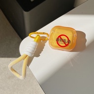 Do not touch Earphone Cover For AirPods 4 1 2 3 Generation AirPods Pro /Pro2 pro3 2025 Wireless Blue