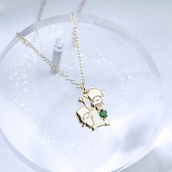 【客製化禮物】KikiLala星座系列-雙子星雙子座誕生石純銀項鍊