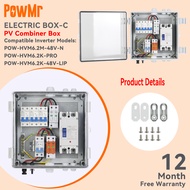 PowMr 10.5x9 กล่องกันน้ําเฉพาะเหมาะสําหรับการติดตั้งอินเวอร์เตอร์ไฮบริด 6.2KW 48V การป้องกันเบรกเกอ