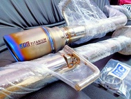 ท่อไอเสีย ชุดท่อตรงรุ่น Fortuner ตัวแรก สูตรพลังเงียบเพิ่มแรงบิดแรงม้าเครื่องยนต์ งาน jtc Titanium