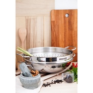 STEAMER AND WOK PAN 32CM