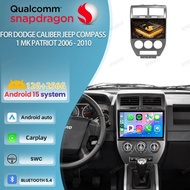 Android 15 Car Radio For Dodge Caliber Jeep Compass 1 MK Patriot 2006 - 2010 Viedo Player 5G WIFI 4G