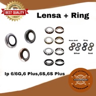 IP 6 6G 6 PLUS 6S 6S PLUS REAR CAMERA GLASS LENSRing NEW ORIGINAL FULLSETRing