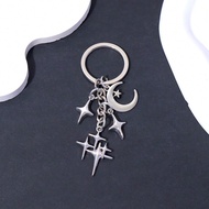 1pc Y2K Star-Shaped Keychain - Versatile Alloy Charm For Bags, Backpacks & Earbuds Perfect Gift For 