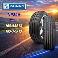 Brand New Sunny Tire NP226 RIM 13 ( 185/70R13,165/65R13 ) Tubeless Free Tire Valve