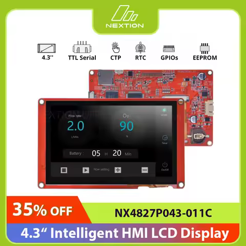NEXTION NX4827P043-011C 4.3 Inch Capacitive HMI Touch Display LCD-TFT Module RGB 65K Color Screen Pa