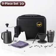 26 Years Hand Brew Coffee Set Travel Portable Stainless Steel Hand Brew Coffee Maker 9 Piece Set