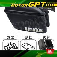 QJMOTOR SRV250 Side Box SRV250 AMT Side Box with Bracket SRV250 Orange ABS Box Carbon Steel Bracket