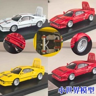 HM 1: 64 Ferrari 288GTO Horse Leap Prototype Car Closed Light Version Alloy Car Model Hone