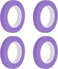 uxcell 4 Pcs 0.4 Inch Wide 14 Yards Purple Masking Tape Painters Tape Rolls for Home Office Commerci