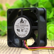 Cooling Fan Delta AUB0424HHB 4015 4CM 24V 0.13A Three-Wire Silent Cooling Fan