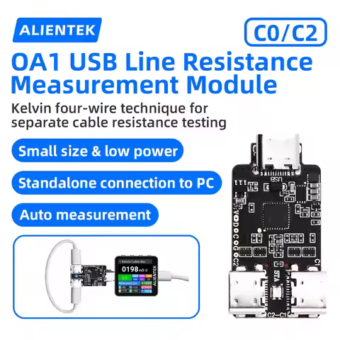 ALIENTEK OA1 USB Wire Resistance Measurement Module—Independent Wire Resistance Measurement, Kelvin