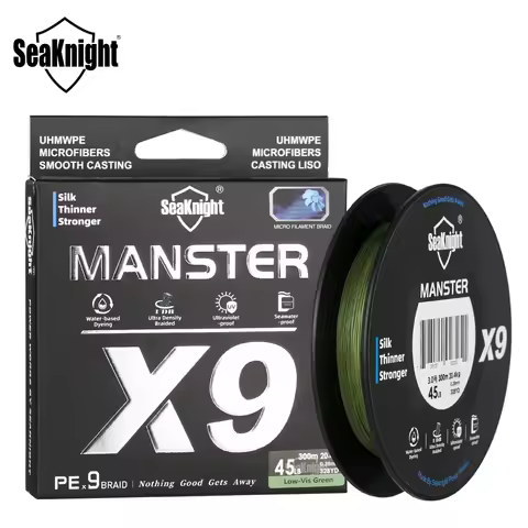 SeaKnight Brand X9 Fishing Line 500M 300M 150M Thin Strong Seawater-proof UV-proof Si+Coating 9 Weav