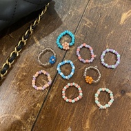 [MIN BUY 3] Aesthetic Beaded Rings Ring / Friendship Rings Korean Bead Rings