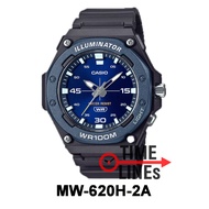 !!ประกัน1ปีและกล่อง CMG!! CASIO รุ่น MW-620H นาฬิกาชาย ทนทาน มีไฟ แสงสว่าง MW620 MW-620 W-620H-1A MW