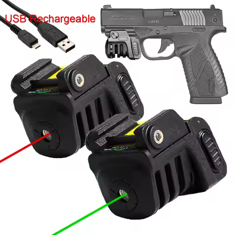 Red Green Blue Lasers USB Rechargeable Pointer Sight Airsoft Weapons for Pistol Taurus G2C G17 G19 9